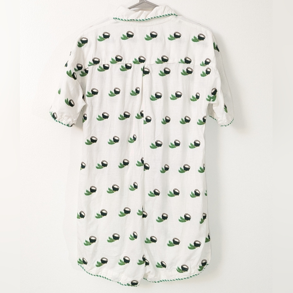 Farm Rio Coconut Embroidered Romper - Picture 4 of 5